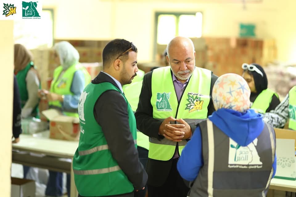 فعالية تعبئة الكراتين الغذائية لشهر رمضان المبارك